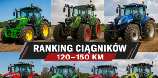 Ranking ciągników 120–150 KM. Które modele najlepiej sprawdzają się w nowoczesnym gospodarstwie? ranking ciągników 120-150km